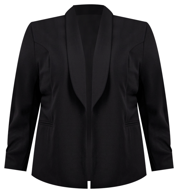 Bar III Trendy Plus Size Knit Drape-Front Blazer, Created for