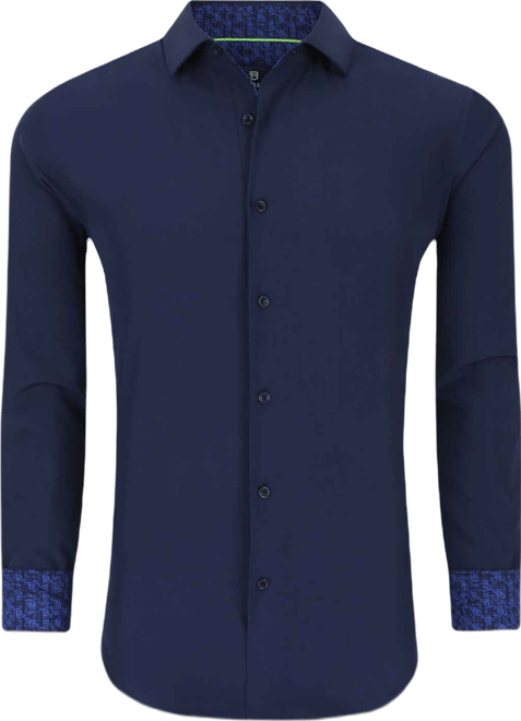 Men's Slim Fit Performance Solid Button Down Shirt