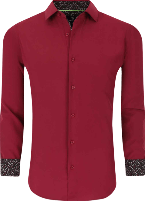 Men's Slim Fit Performance Solid Button Down Shirt