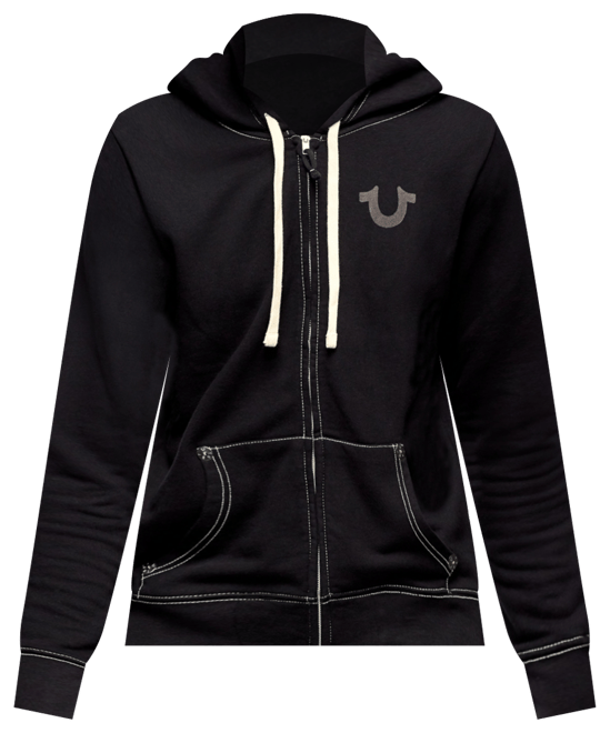 Men's Classic Logo Zip Up Drawstring Hoodie