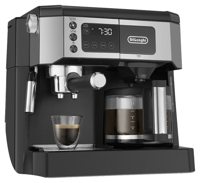 Delonghi BCO430 Combo Coffee and Espresso Machine Black/Chrome