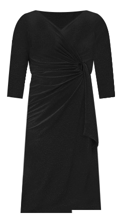 Nina leonard shop faux wrap dress