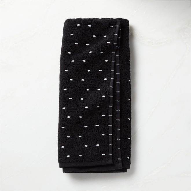 Everyday Grid Hand Towel Black/White - Room Essentials™