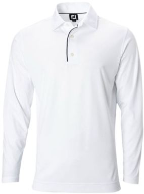FootJoy Long Sleeve Sun Protection Golf Shirt White 26233 Carl's