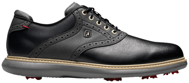 ® Free Shipping - FootJoy Traditions Golf Shoes Black/Black 57904