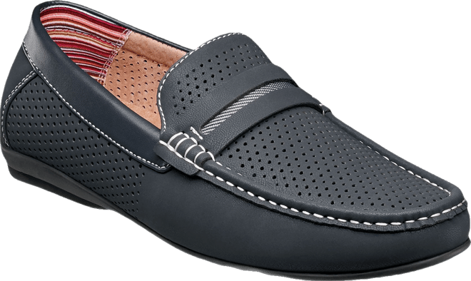 Men's Corby Moccasin Toe Saddle Slip-on Loafer