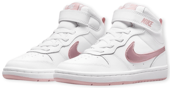 Nike Court Borough Mid 2 Tenis para niños de preescolar