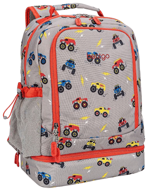 Bentgo Kids Prints 2-in-1 Backpack & Insulated Lunch Bag - Blue Sports 