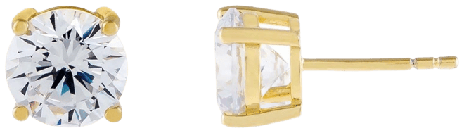 14K Gold over Sterling Silver Juliette Stud Earring
