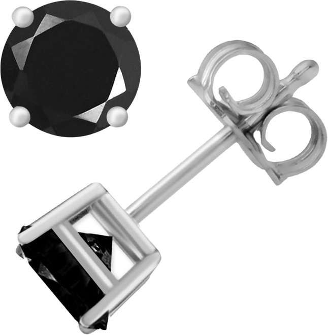 And Now This Glass Stone Stud Earrings in Silver-Plate