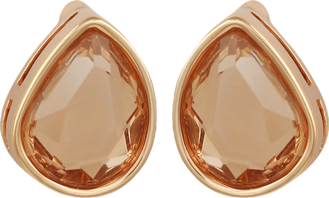 Women's Topaz Epoxy Button Earrings