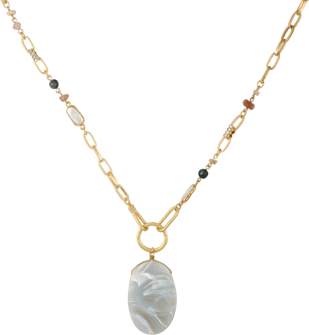 Women's One Strand Pendent Necklace