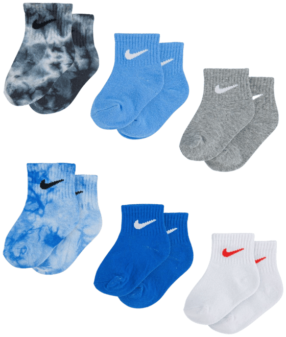 Nike Sportswear ANKLE BABY 6 PACK - Chaussettes - multi-colored/bleu clair  