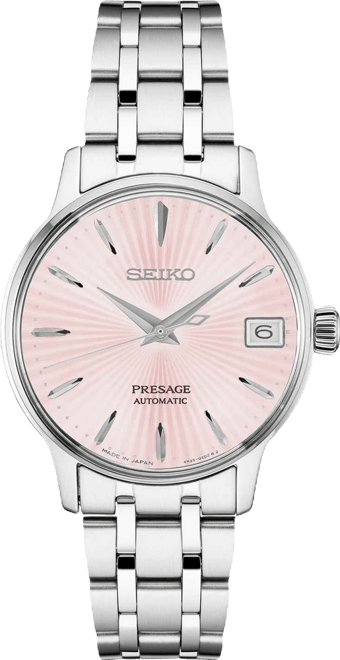 Women's Automatic Presage Stainless Steel Bracelet Watch 33.8MM