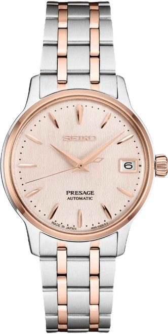 Women's Automatic Presage Two-Tone Stainless Steel Bracelet Watch 34mm
