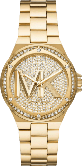 Women's Lennox Three Hand Gold-Tone Stainless Steel Bracelet Watch 37mm