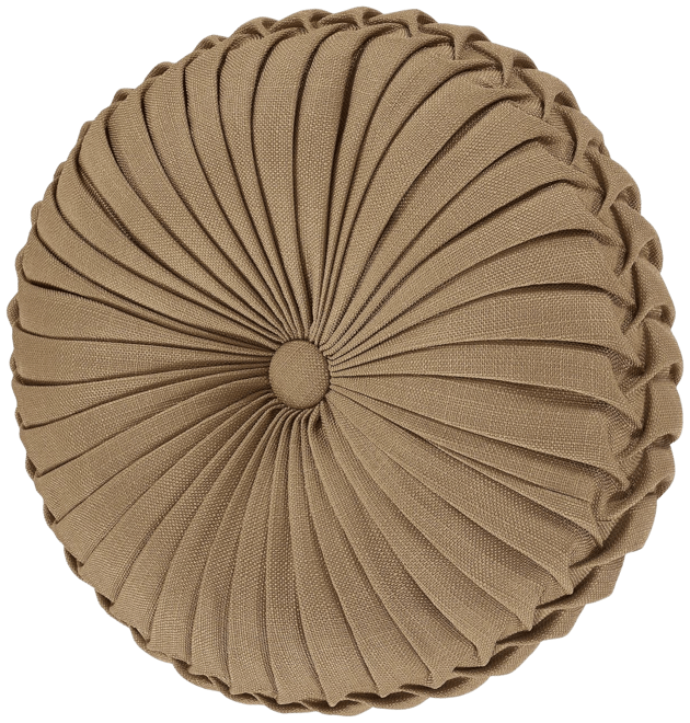 Tufted round throw outlet pillow