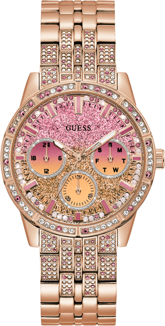 GUESS☆Gold-Tone Rhinestone Rose Analog Watch腕時計 GUESS☆Gold-Tone Rhinestone Rose Analog Watch腕時計