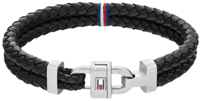 Men's Leather Braided Bracelet