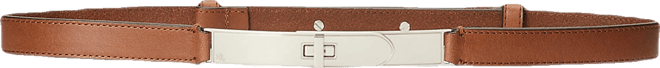 Turn-Lock Leather Belt