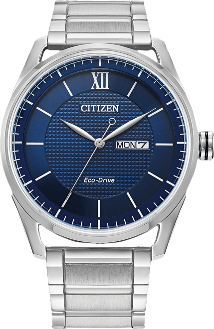 Eco-Drive Men's Classic Stainless Steel Bracelet Watch 42mm