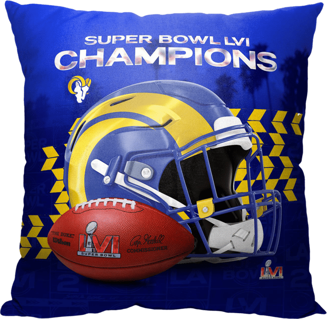 Los Angeles Rams Super Bowl LVI Champions Pillow
