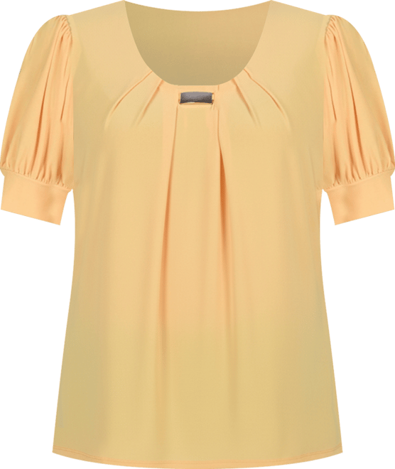 Petite Short Sleeve Balloon Sleeve Top