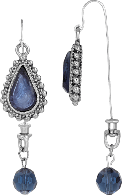 Women's Blue Teardrop Earrings