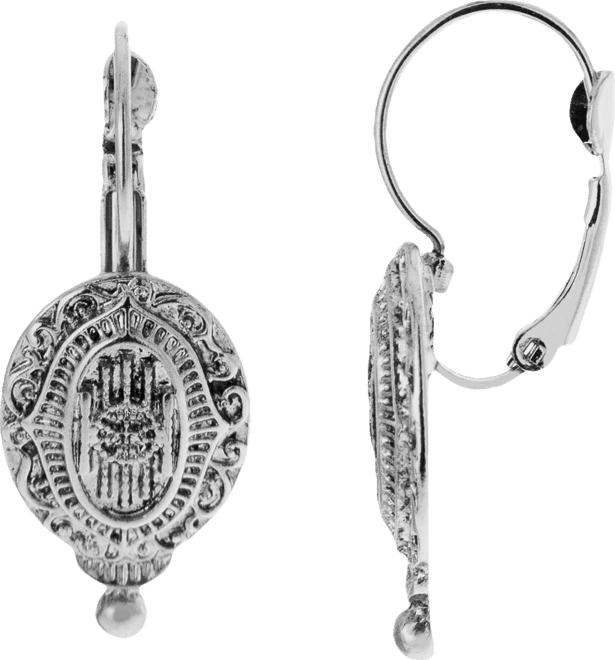 Women's Oval Drop Earrings