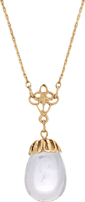 Women's Clear Egg Drop Necklace