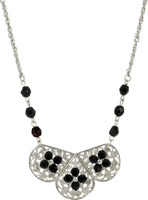 Women's Filigree Flower Necklace