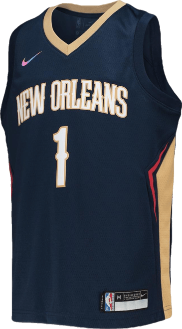 Big Boys  Zion Williamson Navy New Orleans Pelicans 2021/22 Diamond Swingman Jersey