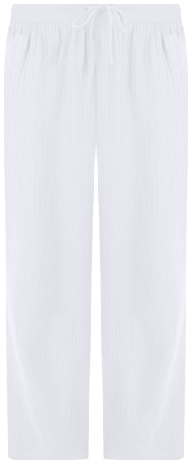 Women's Wide Leg Cotton Gauze Pants, Created for Macy's