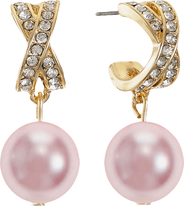 Monet Jewelry Womens Simulated Pearl Hypoallergenic Drop Earrings