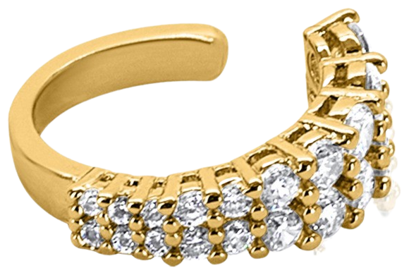 Amo Double Row Ear Cuff