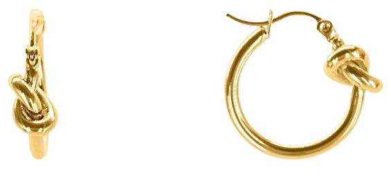 Knot Small Hoop Earrings