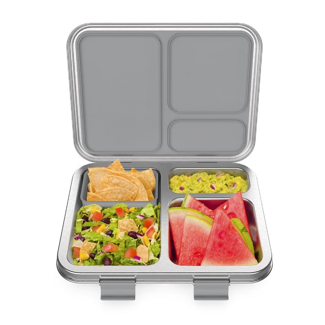 PlanetBox ROVER Classic Stainless Steel Bento Lunch Box with 5