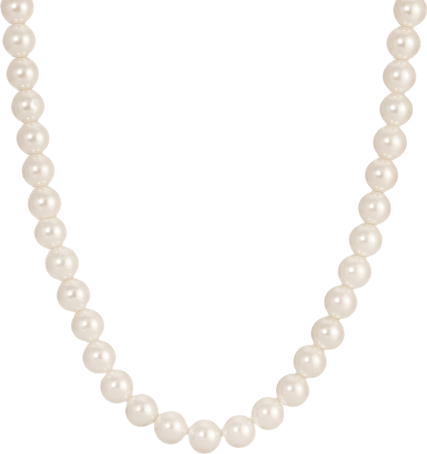 Women's Gold-tone w/8mm Imitation Pearl Necklace