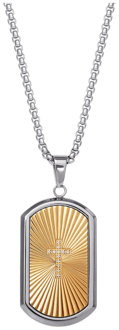 Shaquille O'Neal XLG™ Mens White Cubic Zirconia Stainless Steel