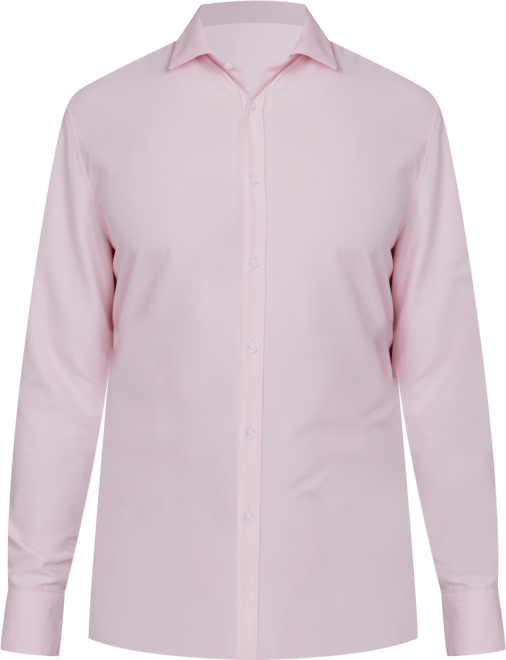 Men's Regular Fit Solid Wrinkle Free Performance Dress Shirt