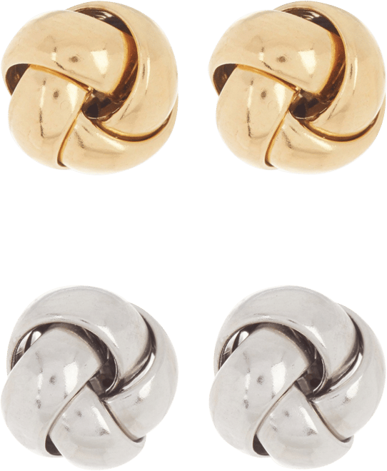 Knot Stud Earring Set