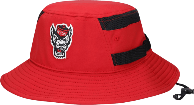 Men's  Red Nc State Wolfpack 2021 Sideline Aeroready Bucket Hat