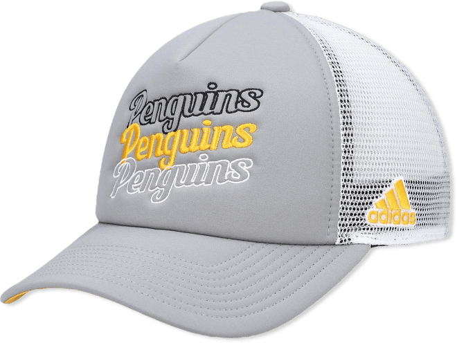 Women's Gray, White Pittsburgh Penguins Foam Trucker Snapback Hat