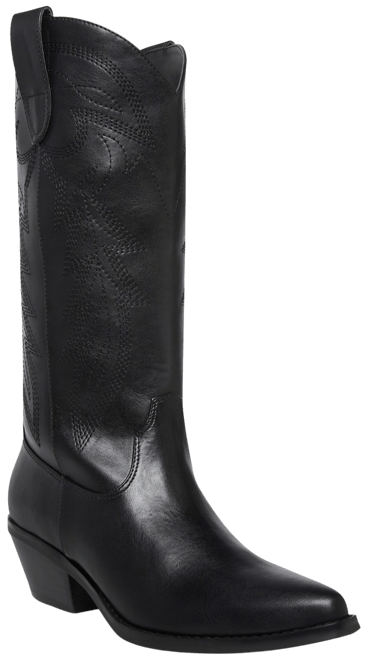 Gucci Leather Cowboy Boots in Black for Men