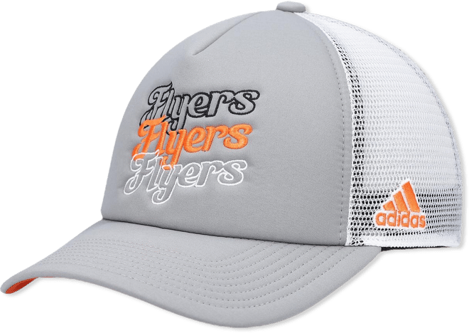 Women's Gray, White Philadelphia Flyers Foam Trucker Snapback Hat
