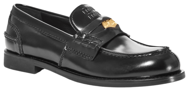 【関税込み】miu miu COIN LOAFERS Miu Miu Leather Coin Penny Loafers | Neiman Marcus