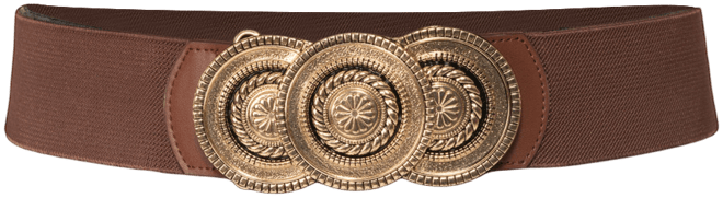 Round-Buckle Stretch Belt, Created for Macy's