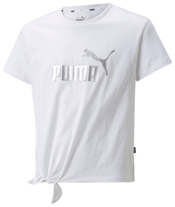 PUMA Essentials+ Logo Knotted T-Shirt Big Kids