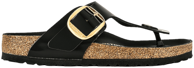 Gizeh High Shine Big Buckle Sandal