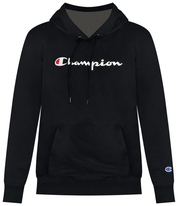 Champion script black hoodie fashion